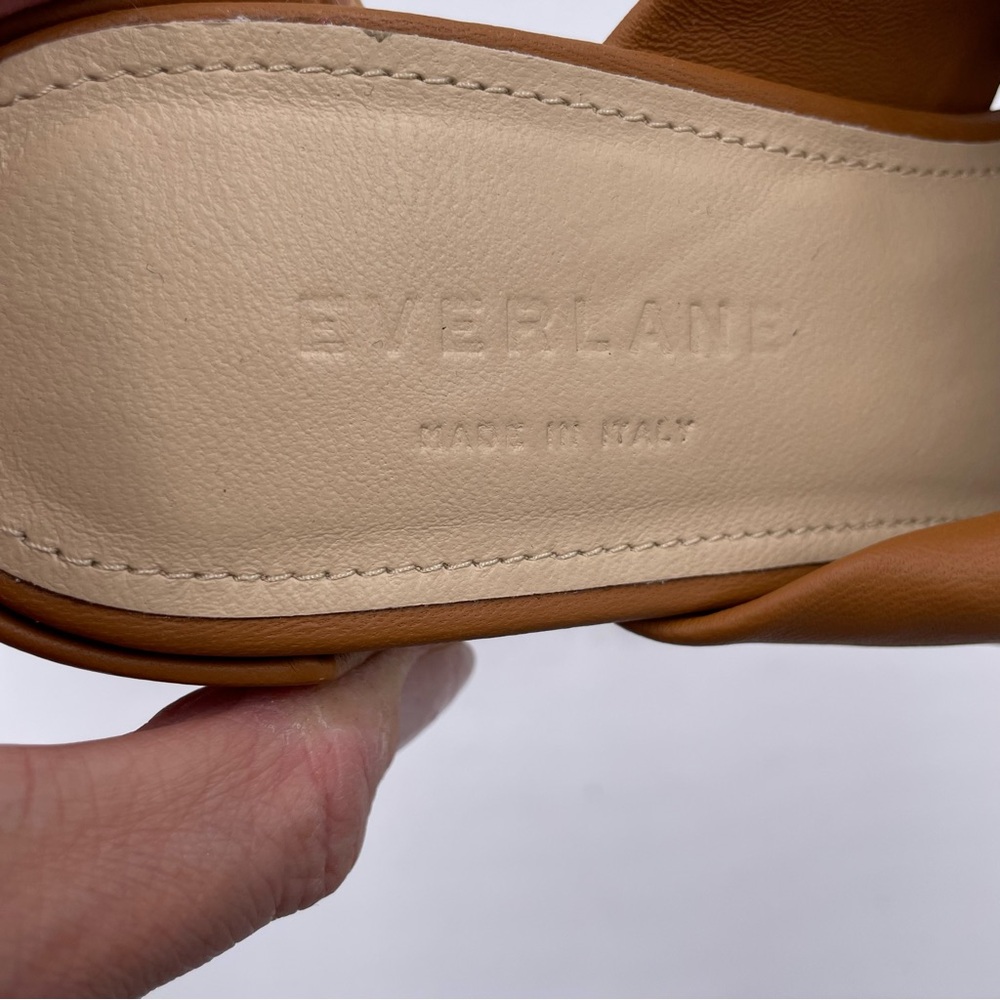 NEW Everlane Desert Tan Leather Day Twist Heel in Size 6.5 - Picture 14 of 14